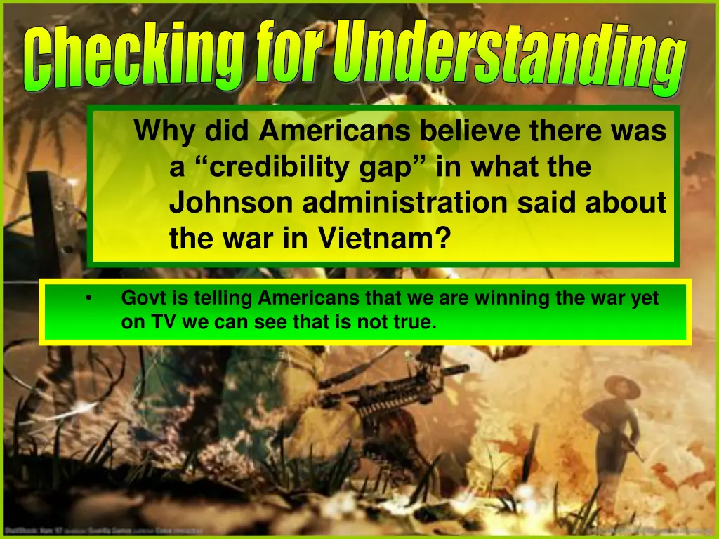 checking for understanding