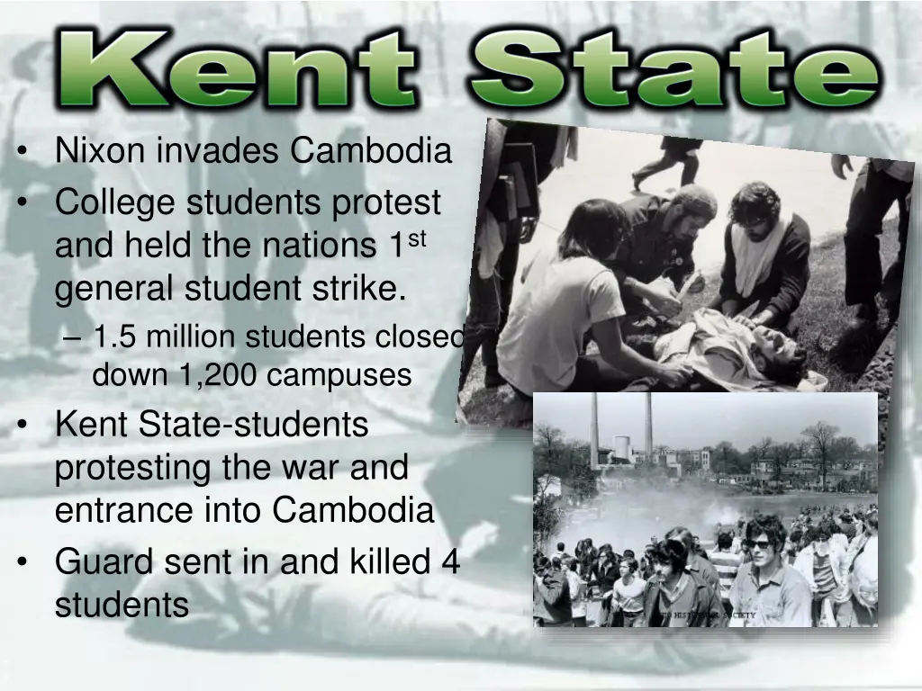 nixon invades cambodia college students protest