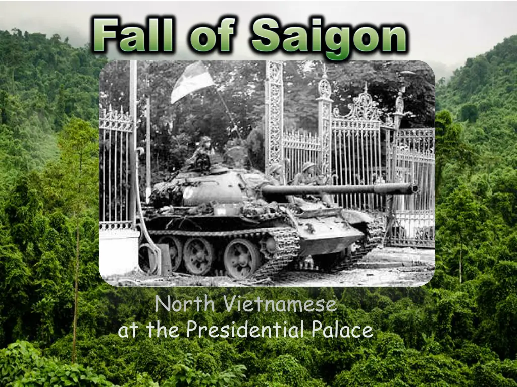 north vietnamese at the presidential palace