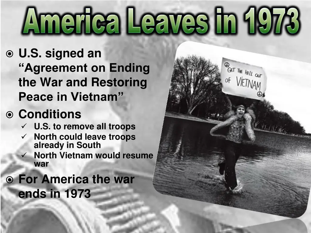 u s signed an agreement on ending