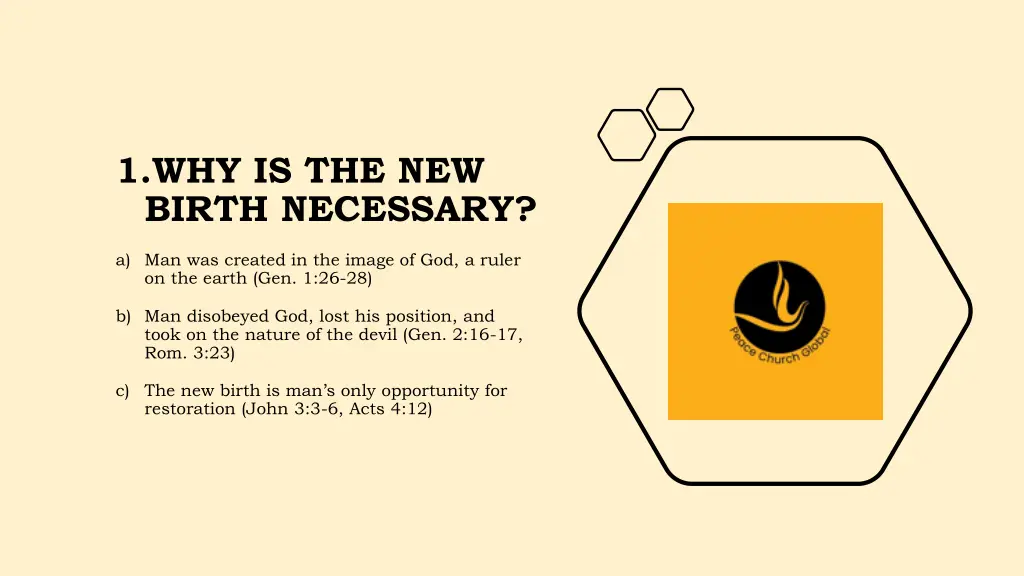 1 why is the new birth necessary