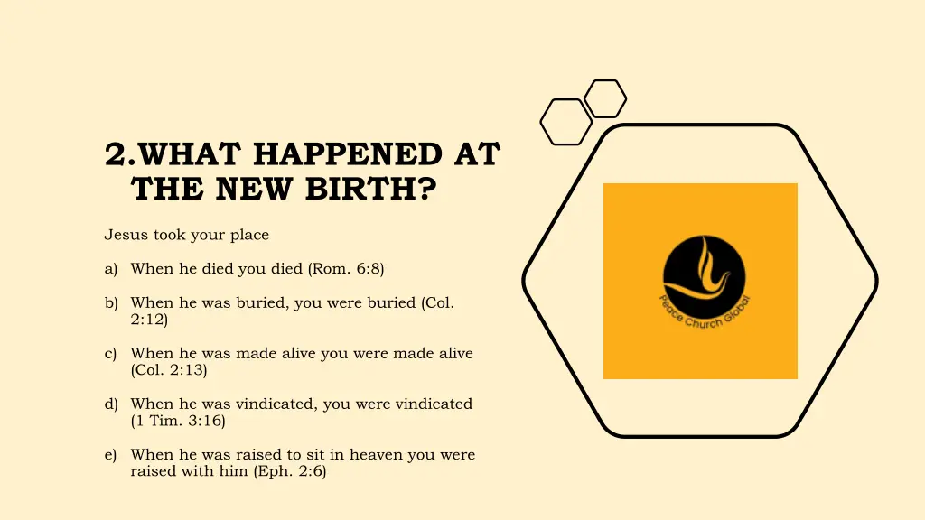 2 what happened at the new birth