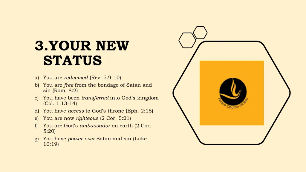3 your new status