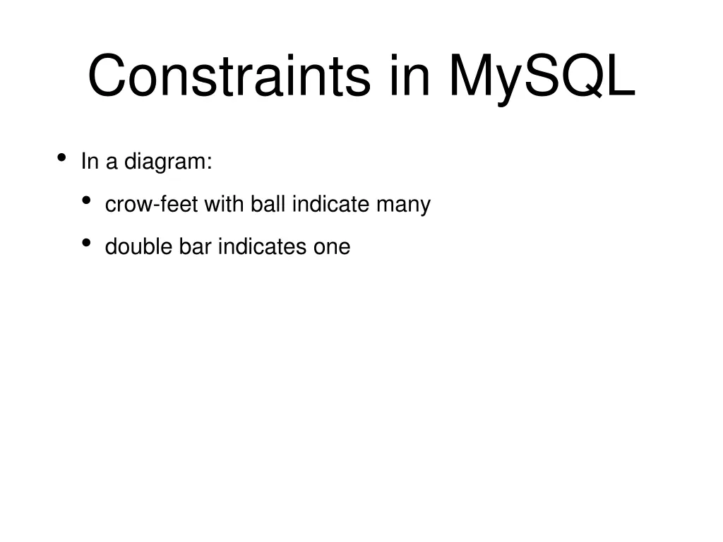 constraints in mysql 10