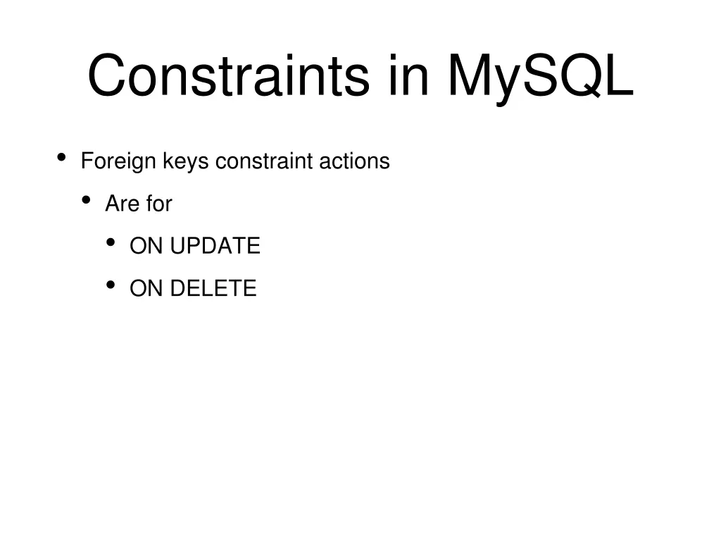 constraints in mysql 14