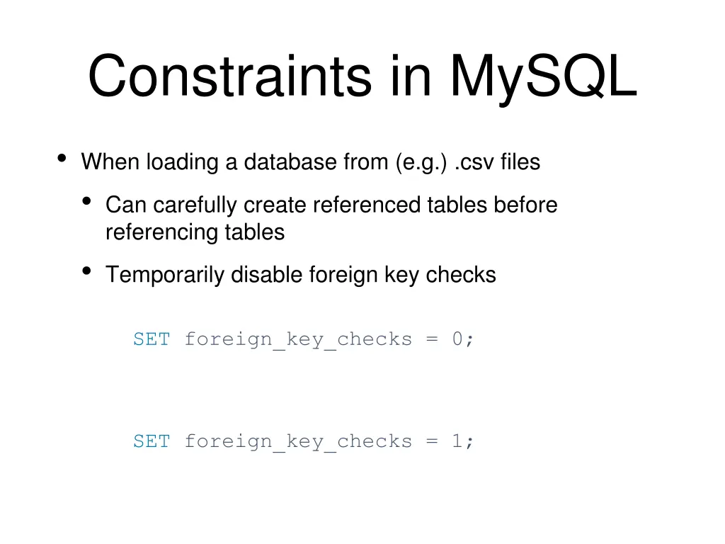 constraints in mysql 17