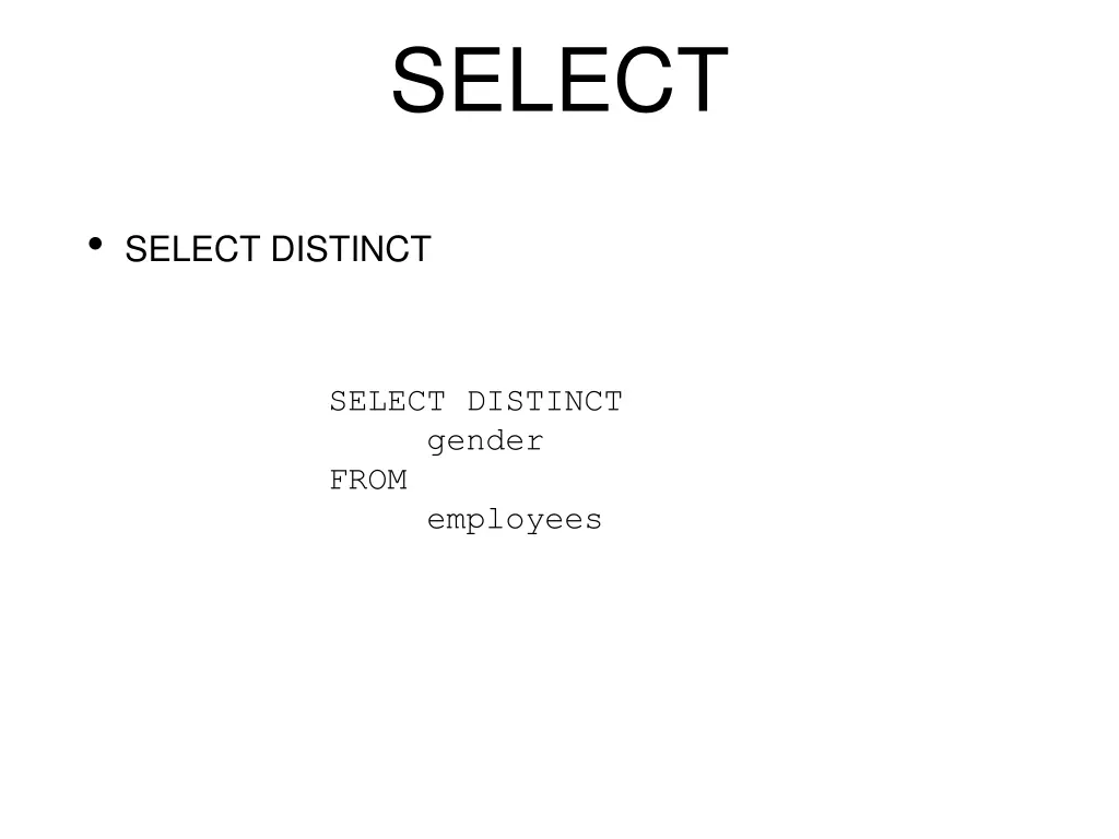 select 5