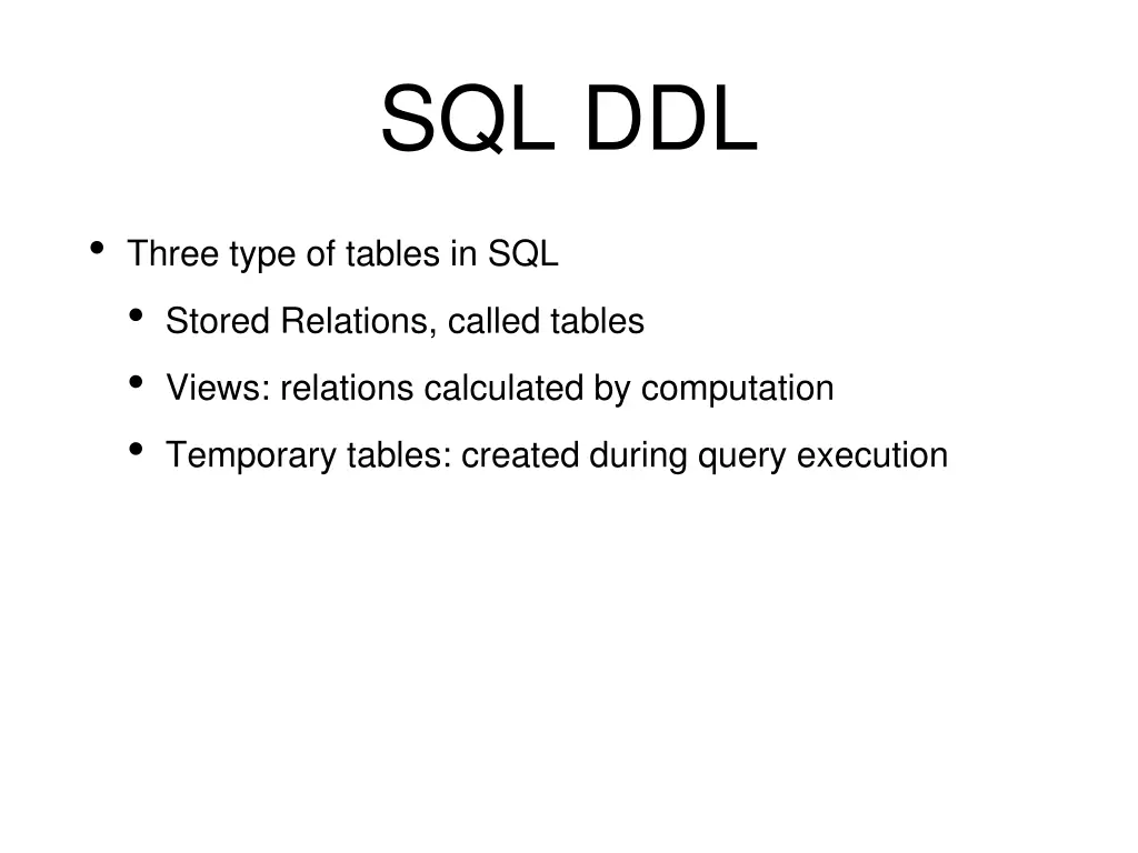 sql ddl 1