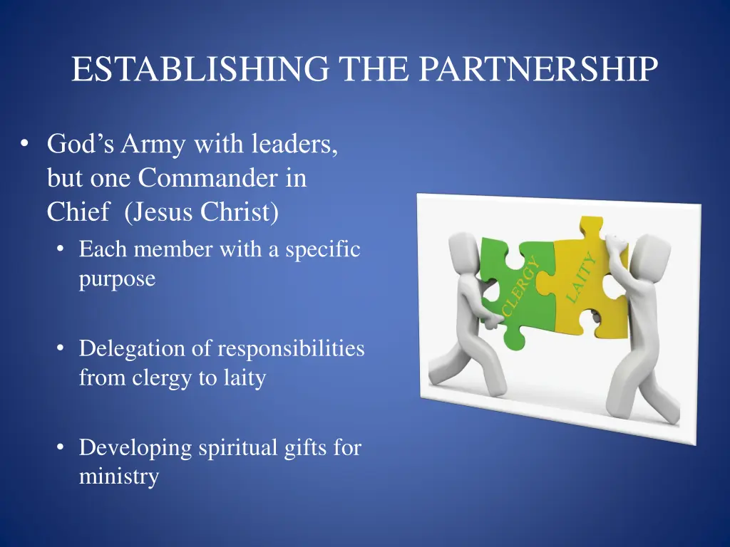 establishing the partnership
