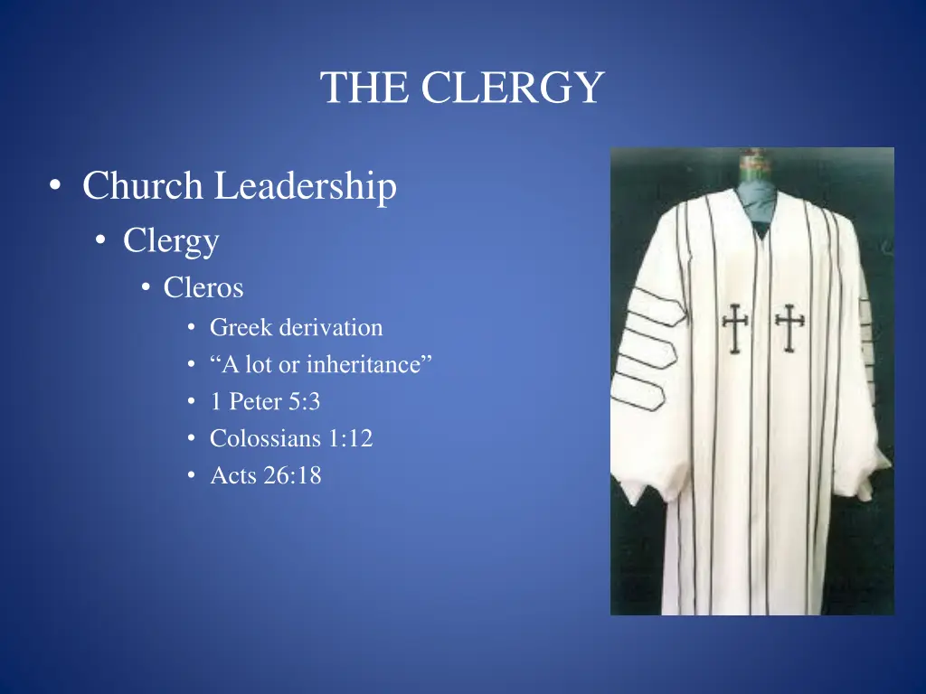 the clergy