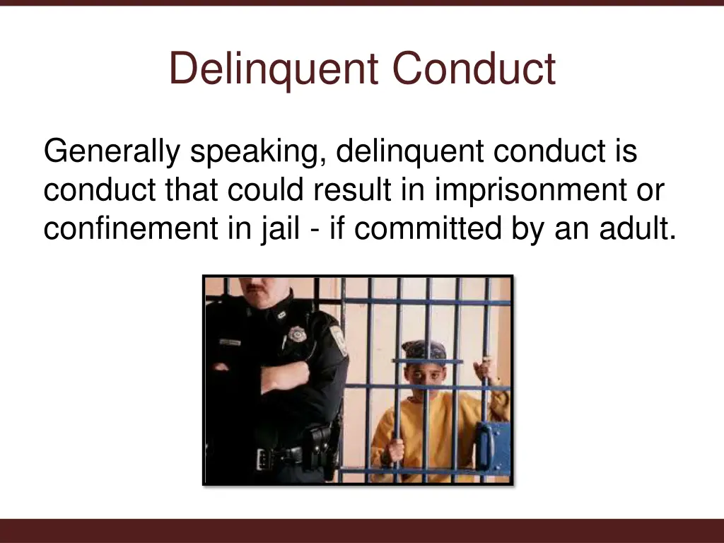 delinquent conduct
