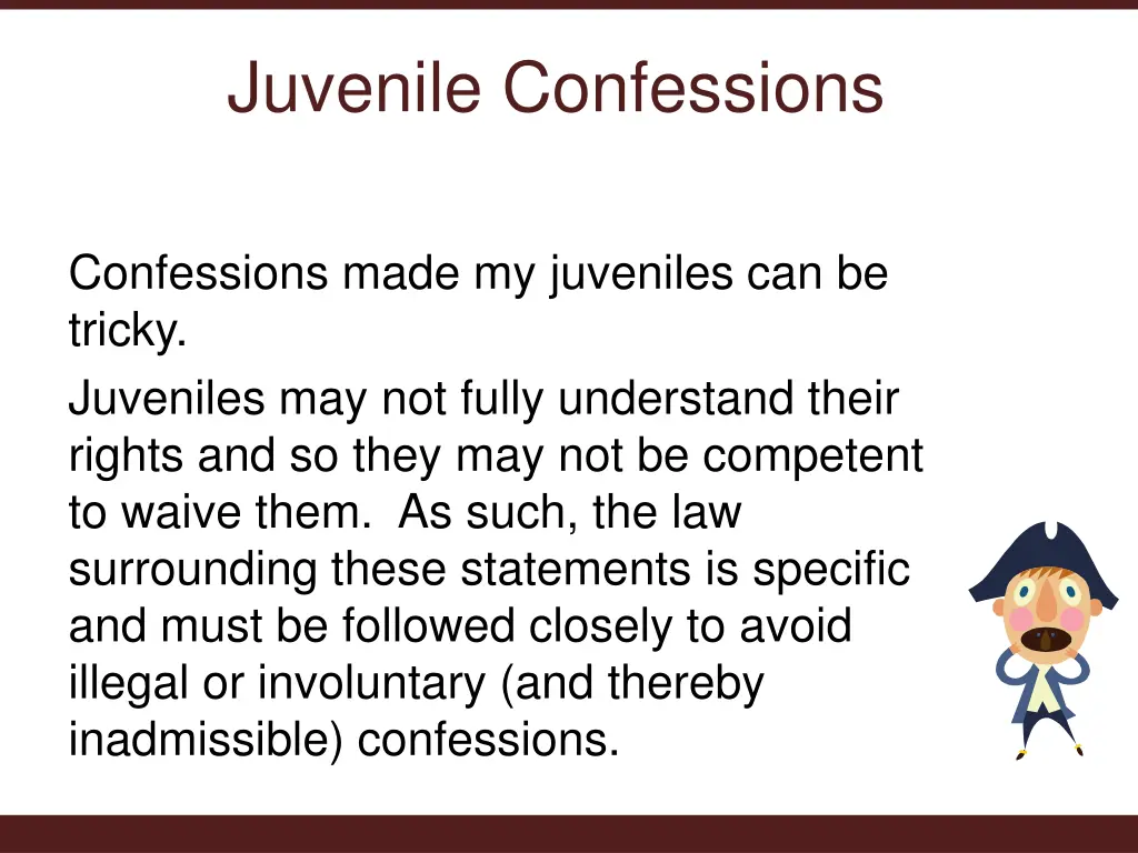 juvenile confessions