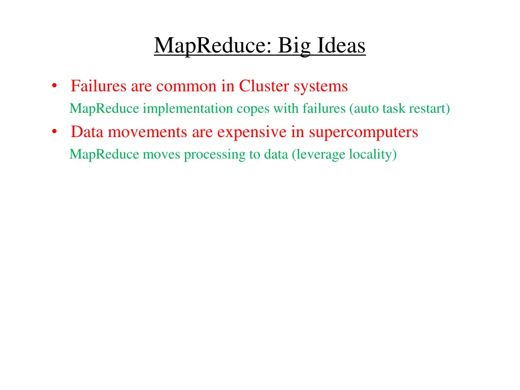 mapreduce big ideas 2