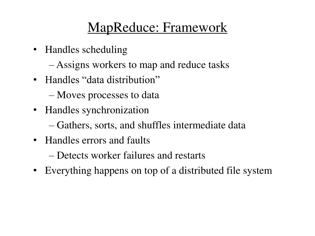 mapreduce framework