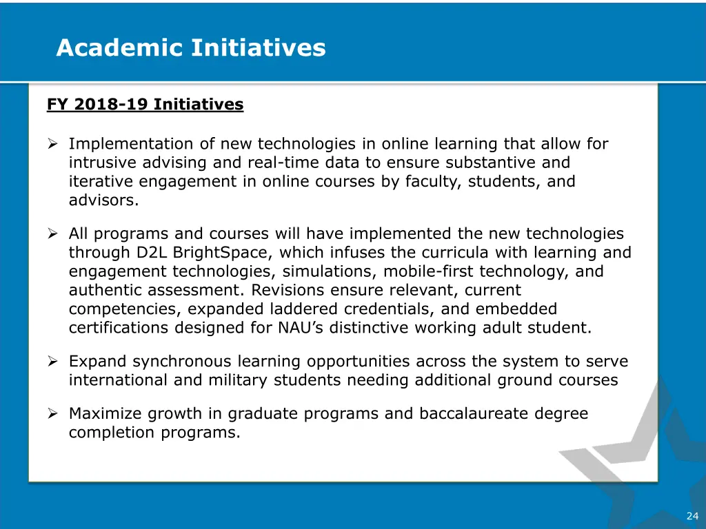 academic initiatives
