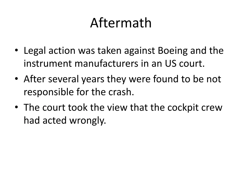 aftermath