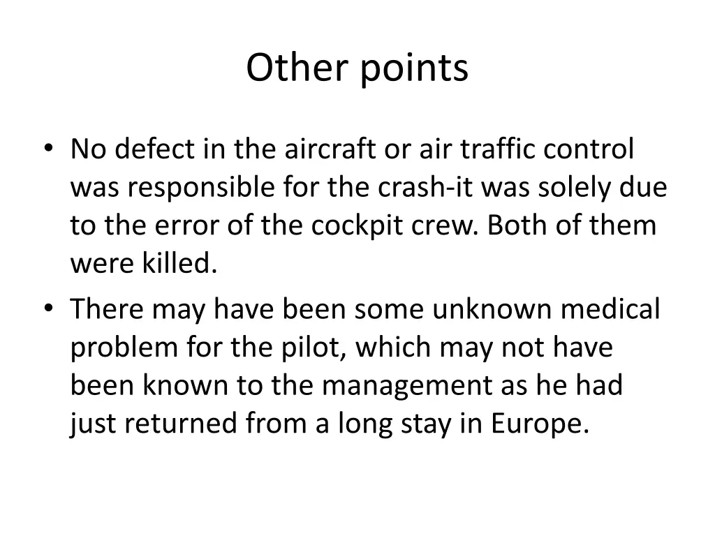 other points
