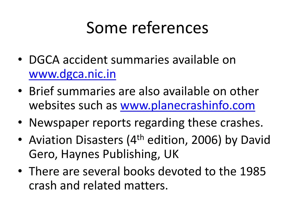 some references