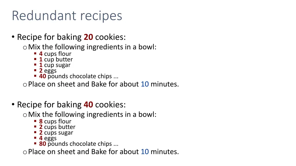 redundant recipes