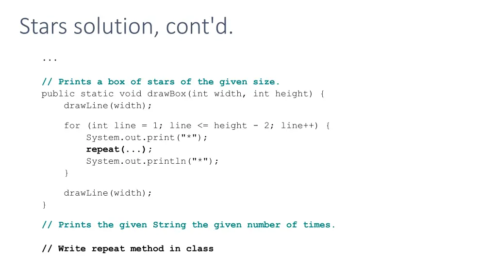 stars solution cont d 1