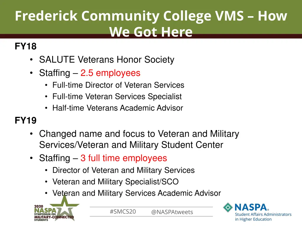 frederick community college vms how we got here 4