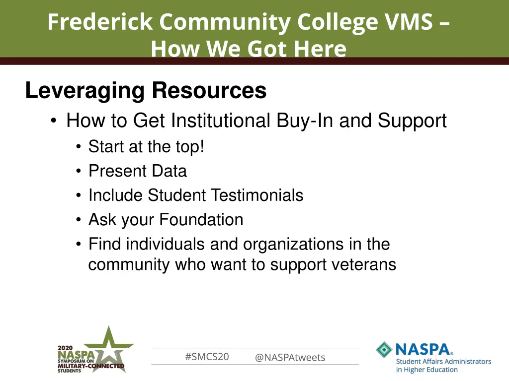 frederick community college vms how we got here 5