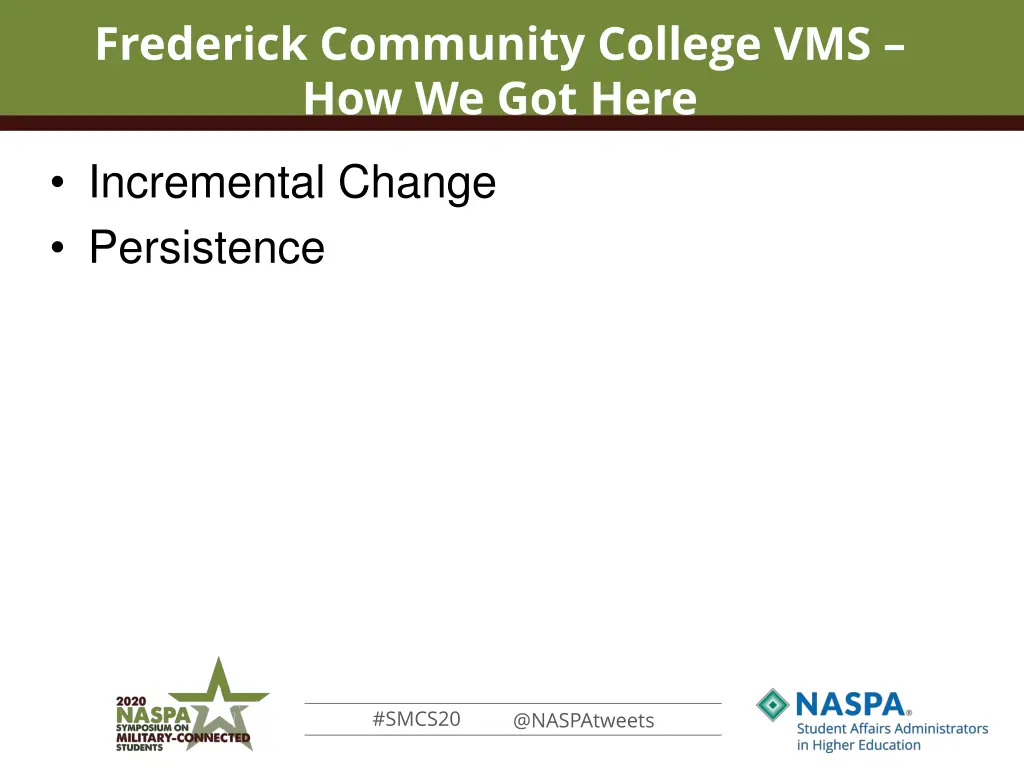 frederick community college vms how we got here 6