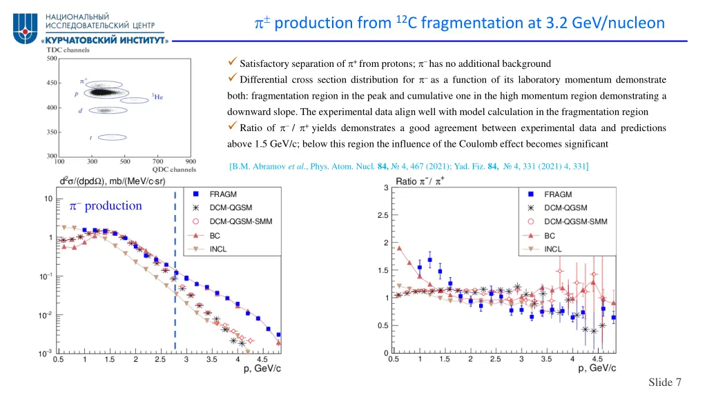production from 12 c fragmentation