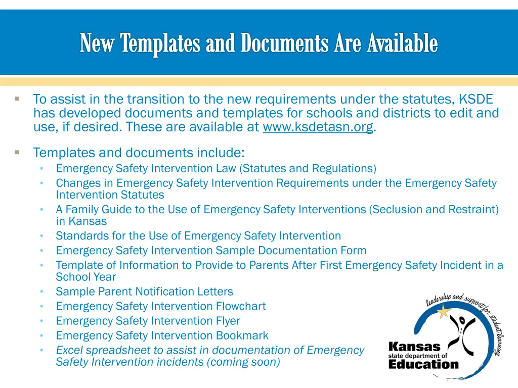 new templates and documents are available