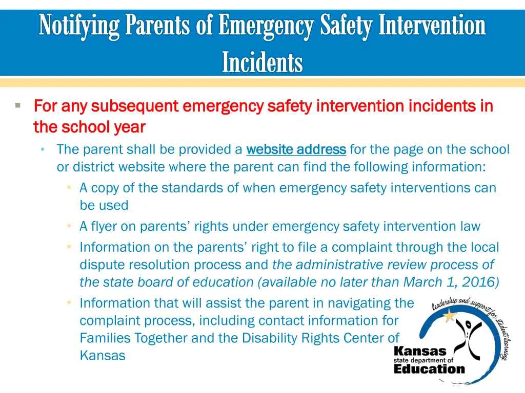 notifying parents of emergency safety 3