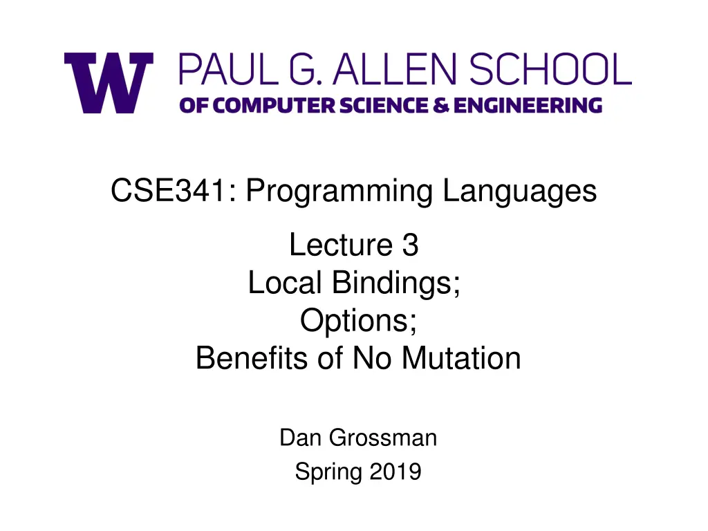 cse341 programming languages