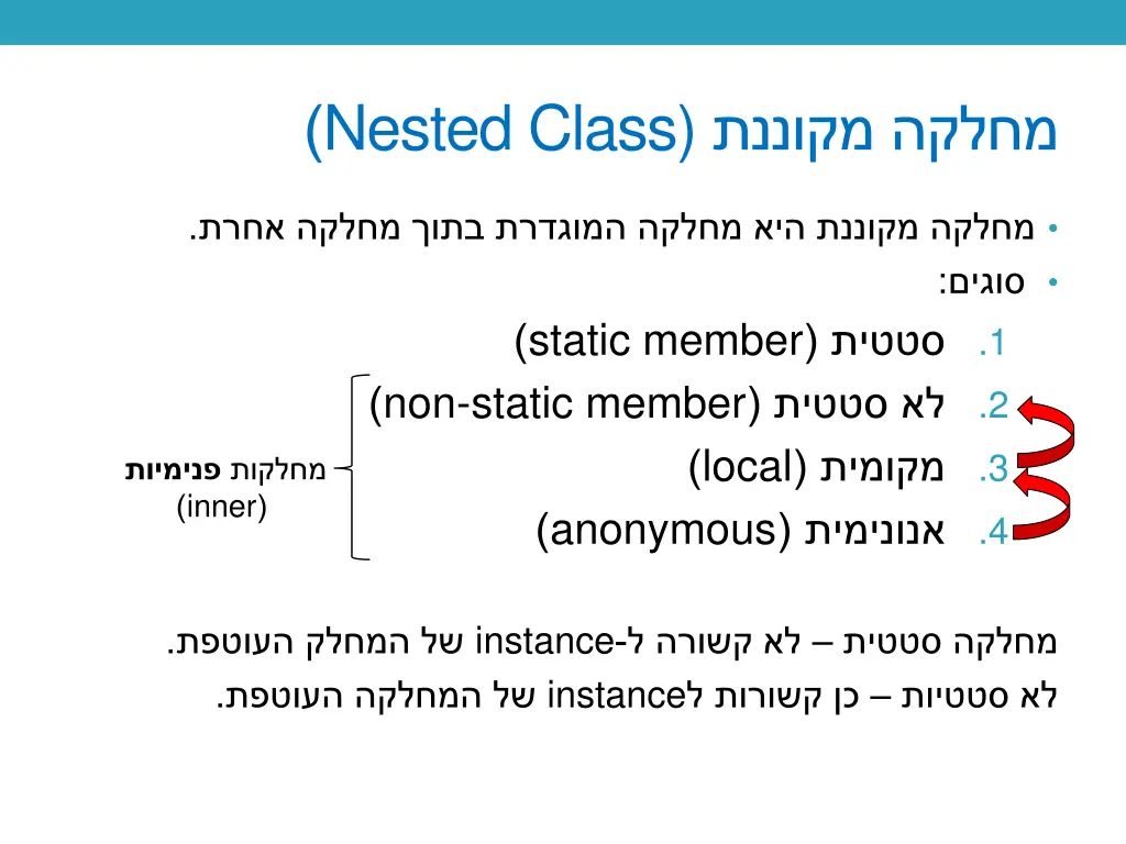 nested class