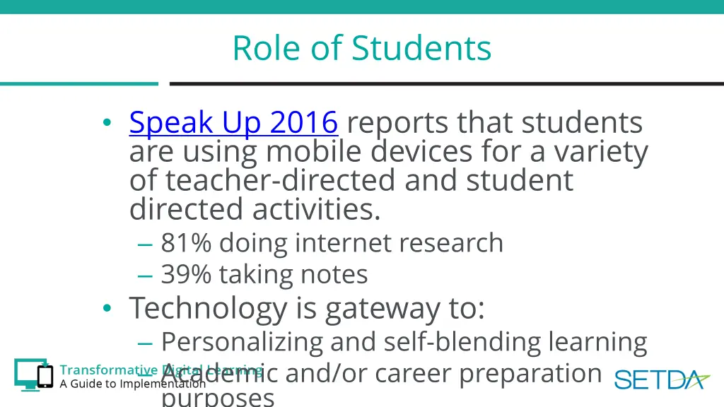 role of students