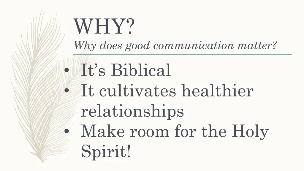 why why does good communication matter