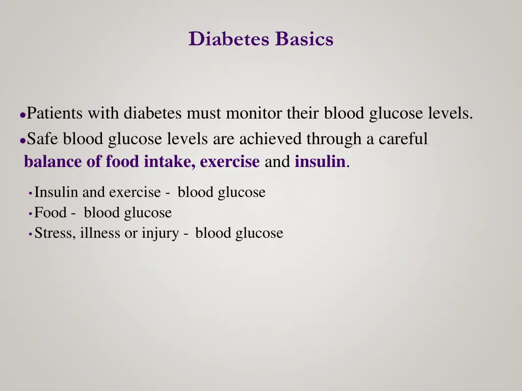 diabetes basics 1