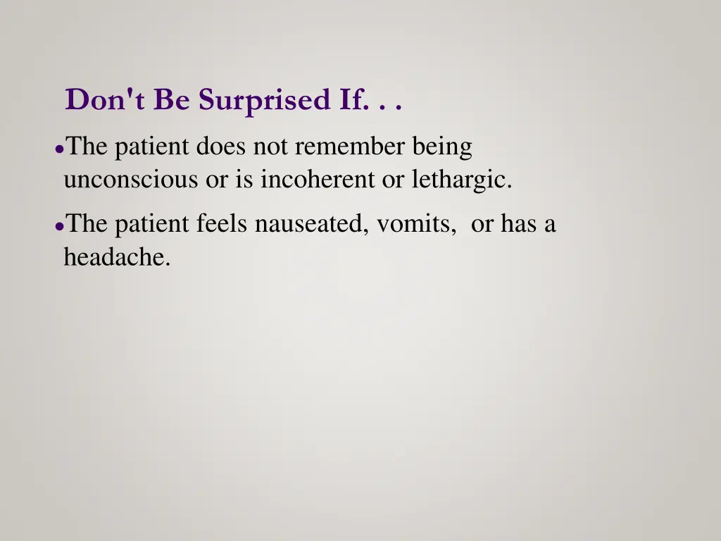 don t be surprised if