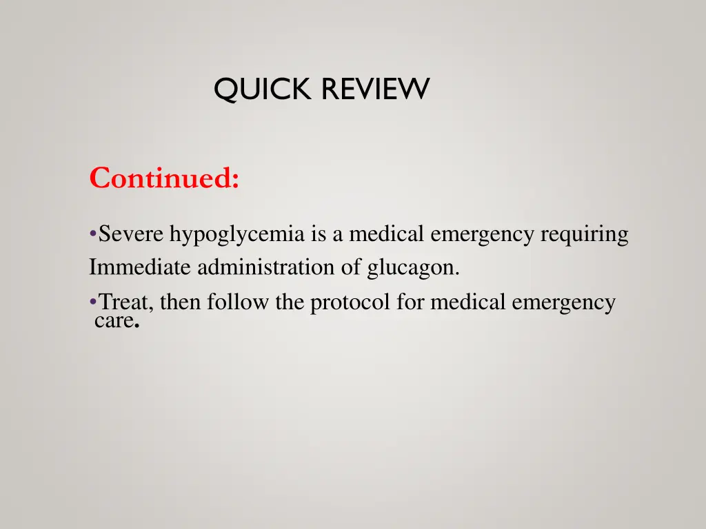 quick review 1