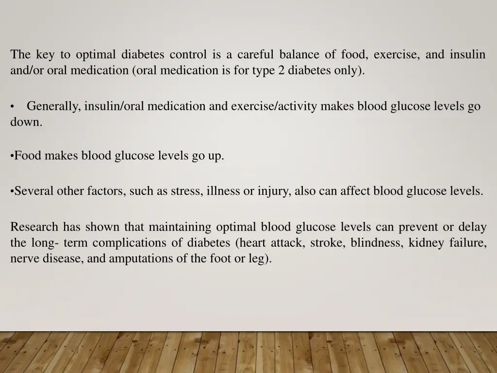 the key to optimal diabetes control is a careful