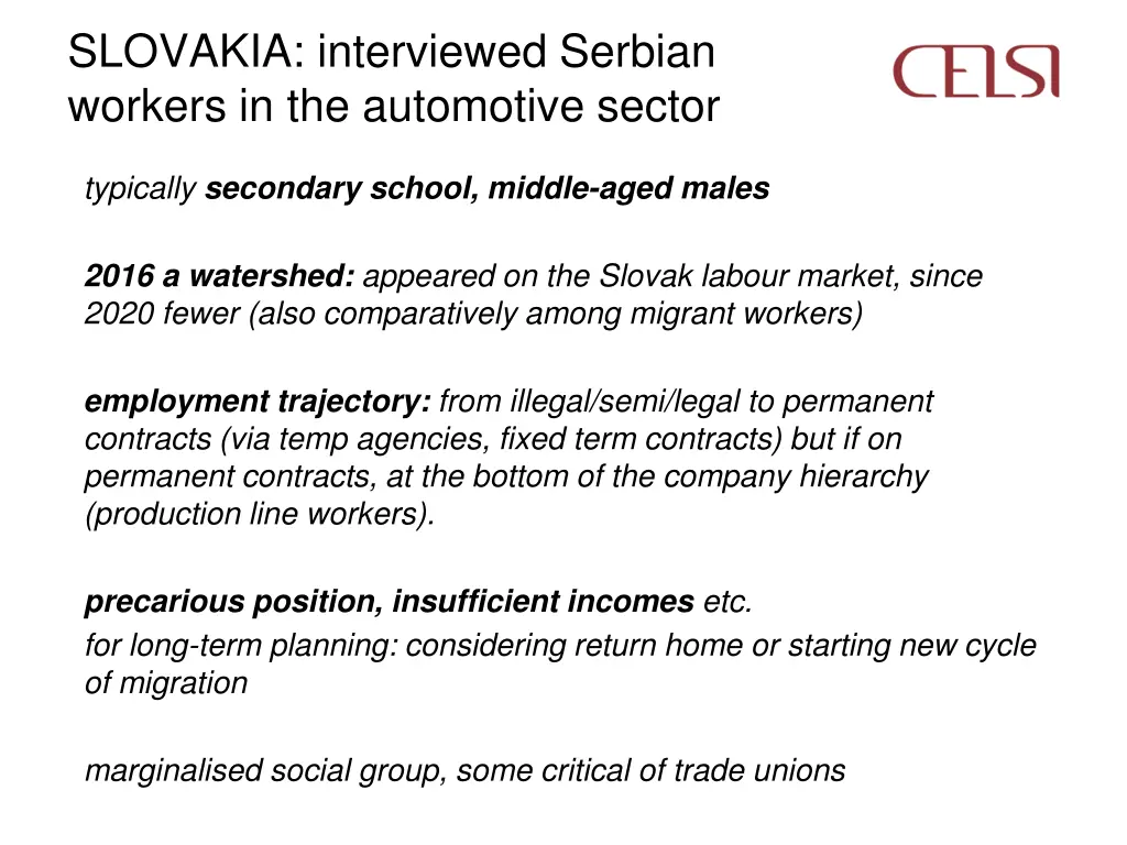 slovakia interviewed serbian workers