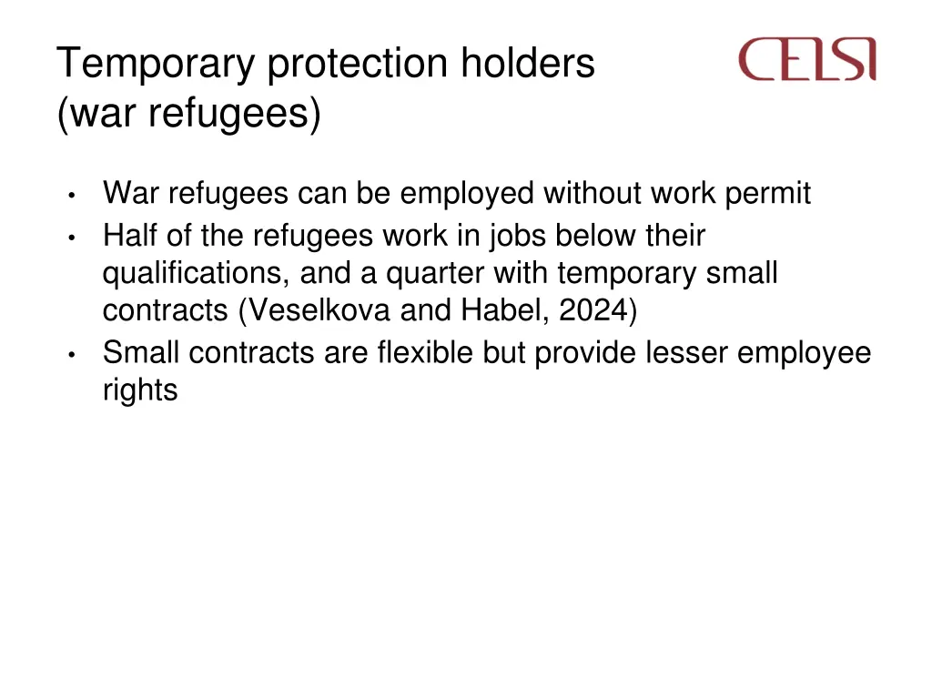 temporary protection holders war refugees