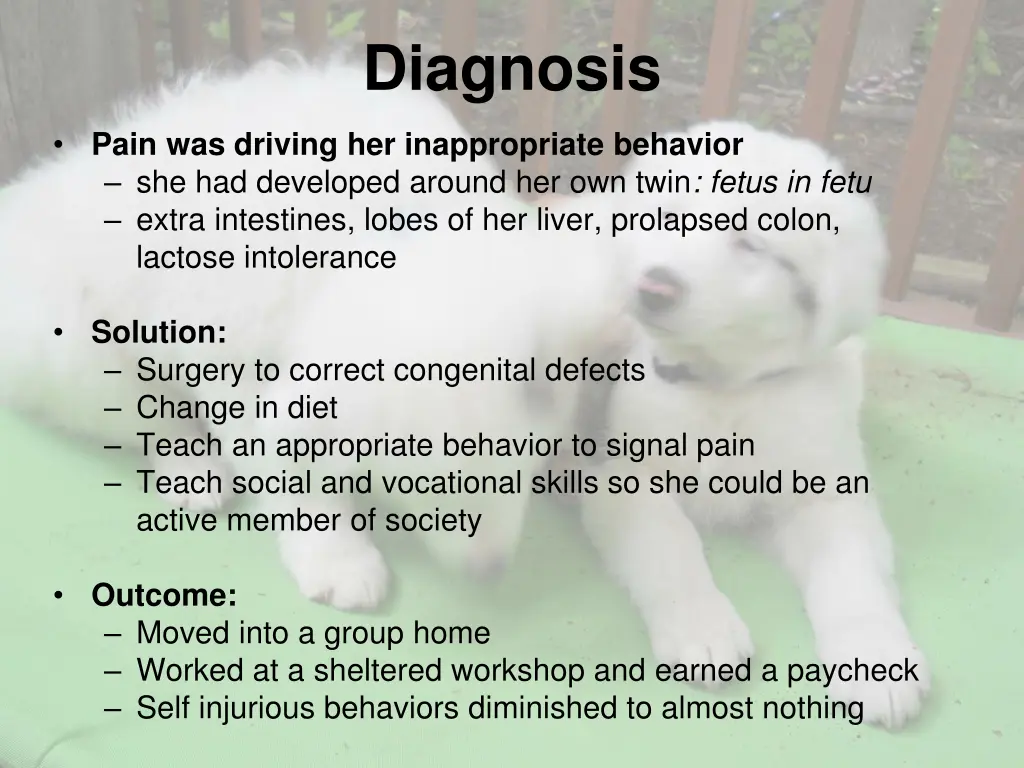 diagnosis