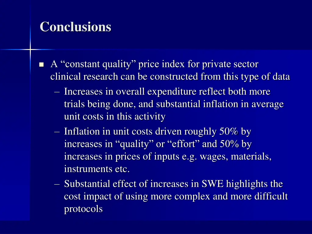 conclusions