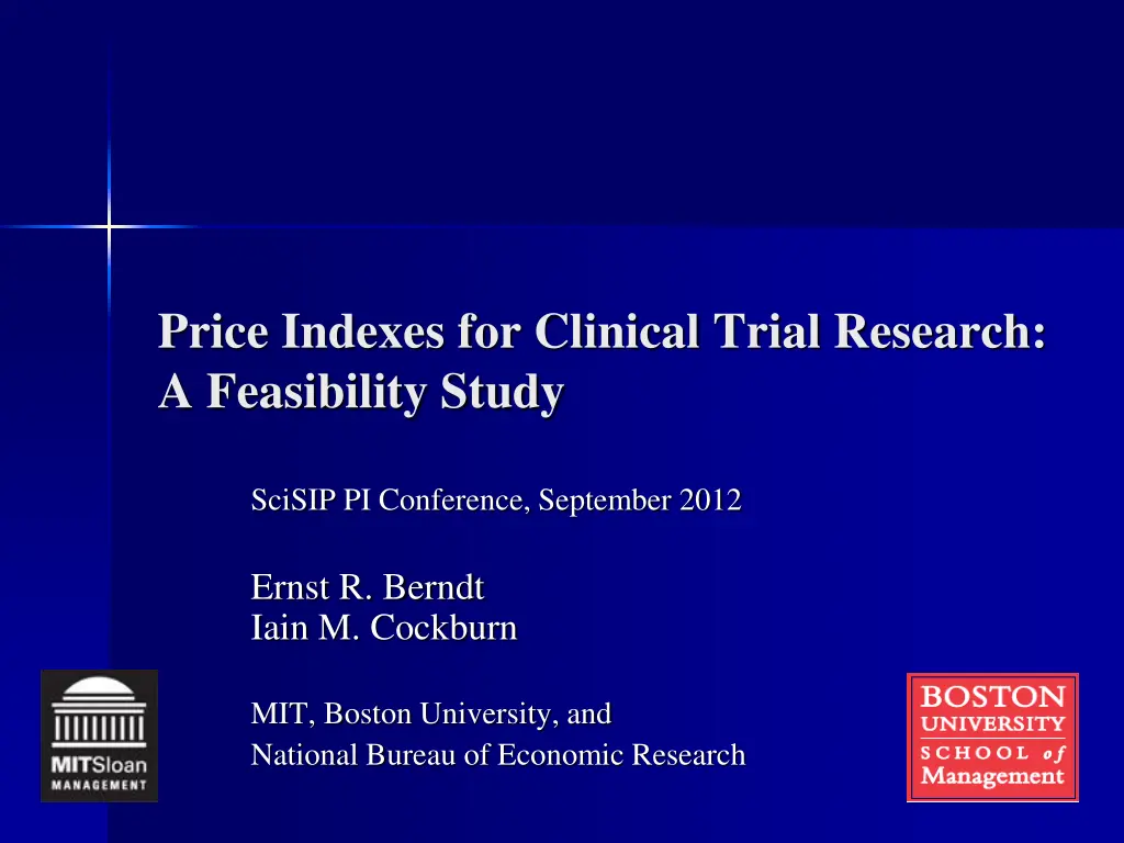 price indexes for clinical trial research