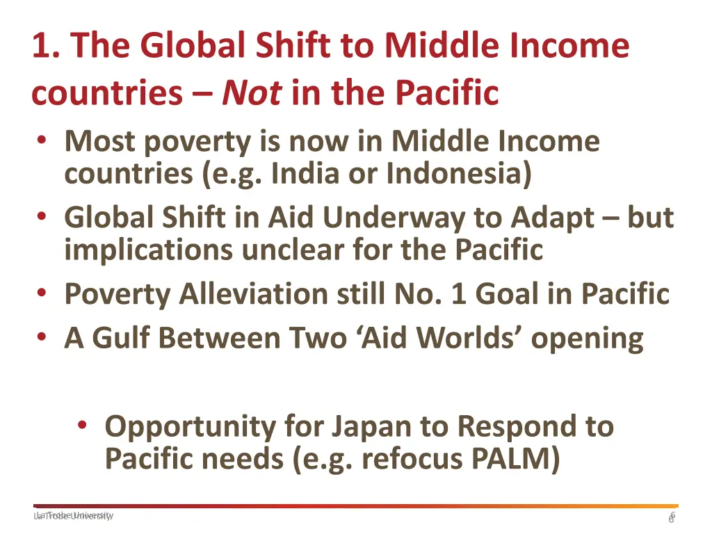 1 the global shift to middle income countries