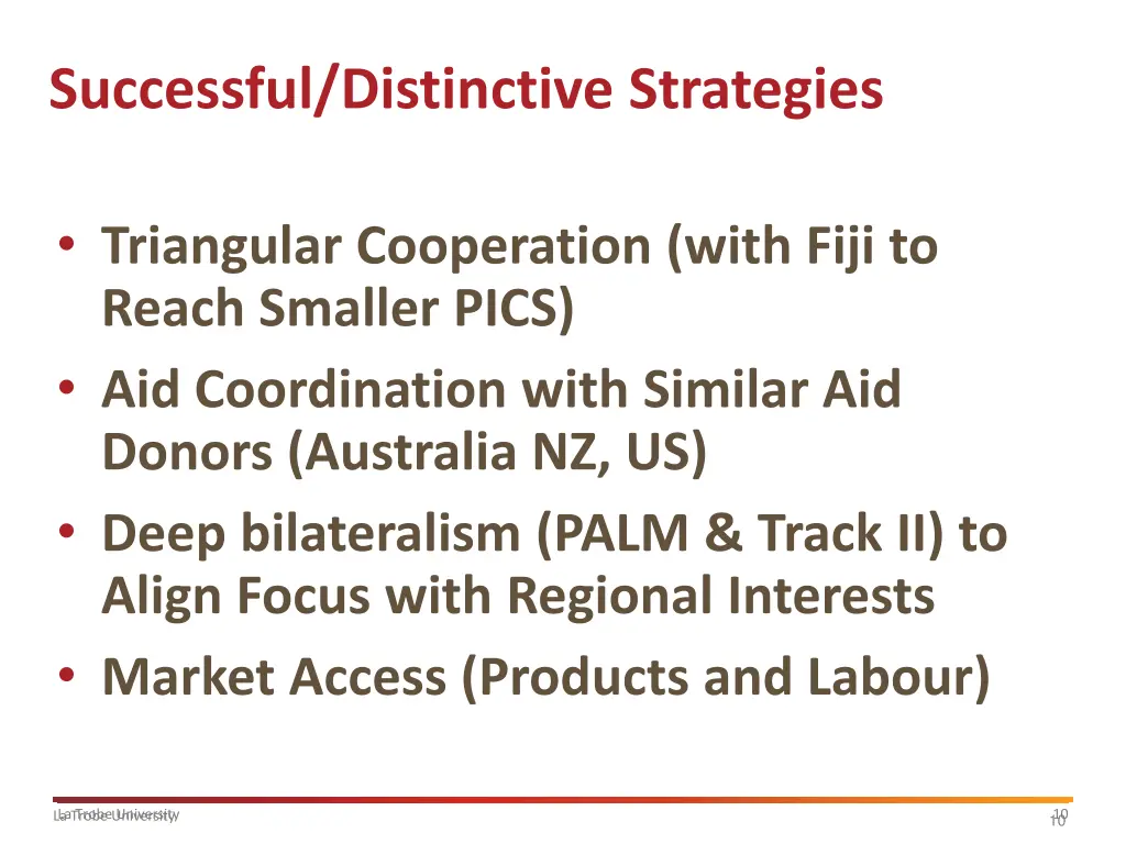 successful distinctive strategies