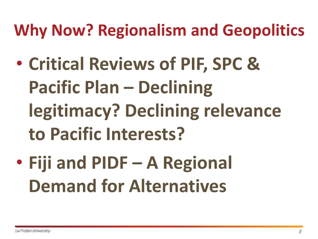 why now regionalism and geopolitics