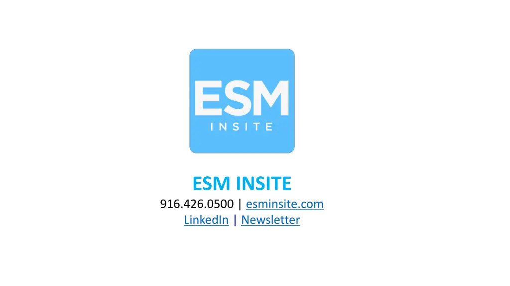 esm insite 916 426 0500 esminsite com linkedin