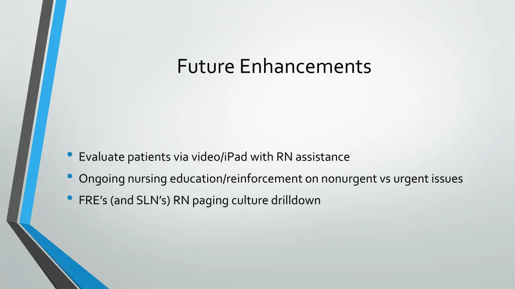 future enhancements