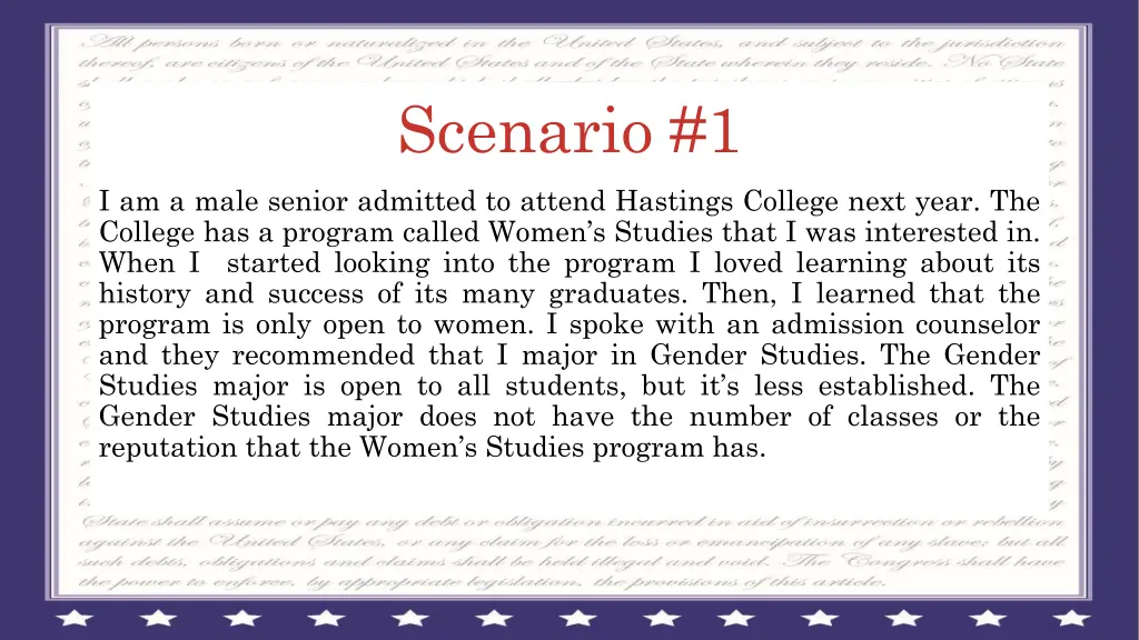 scenario 1