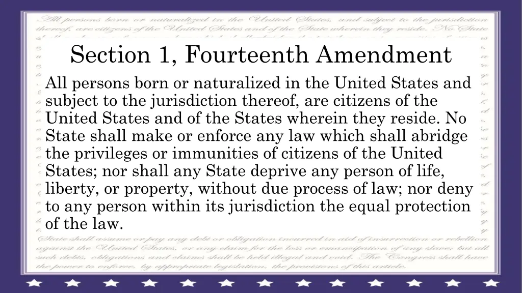 section 1 fourteenth amendment all persons born 2